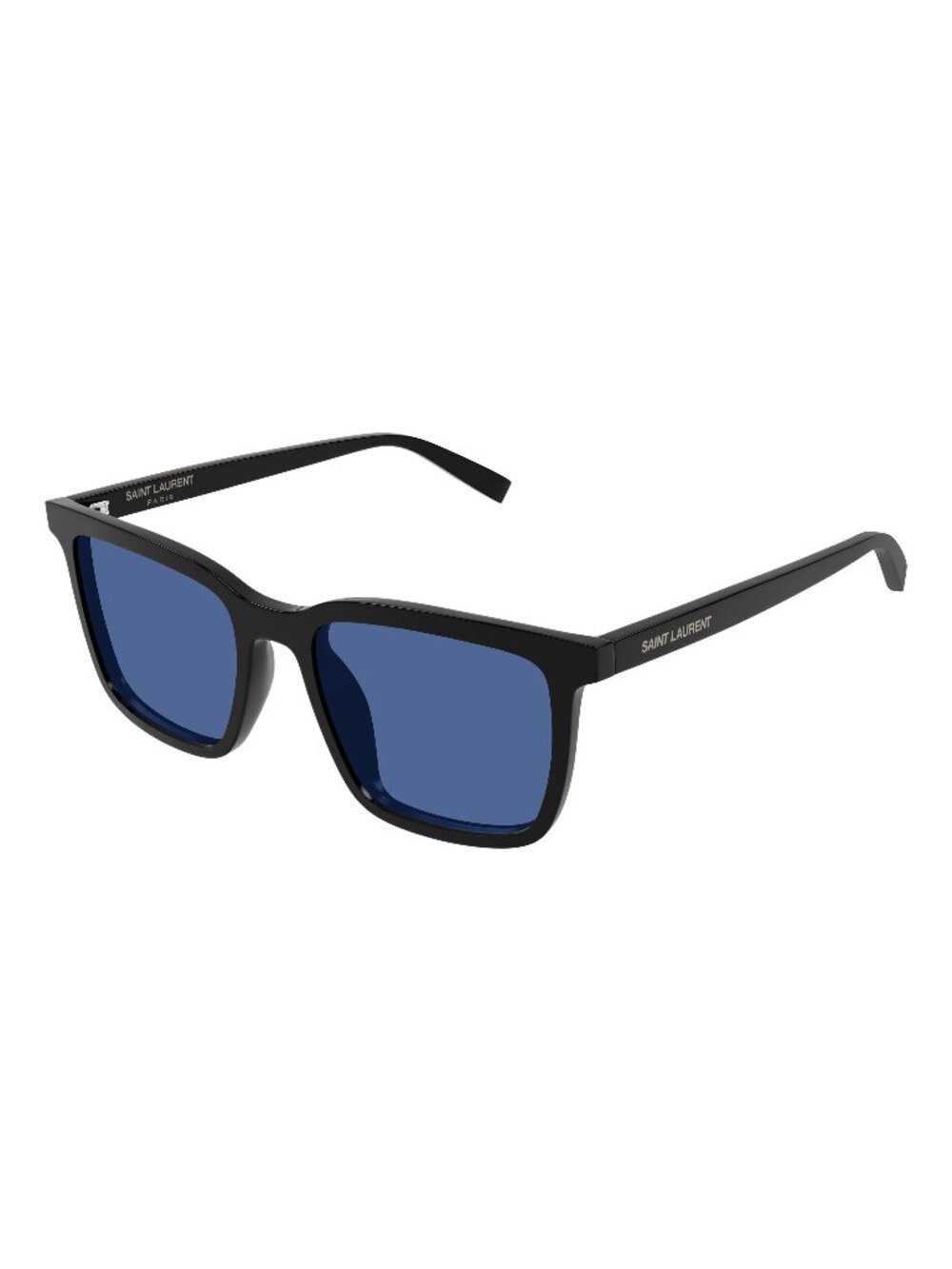 New Saint Laurent Men's Sunglasses Black Blue Lens Acetate Frame SL 500 007 54